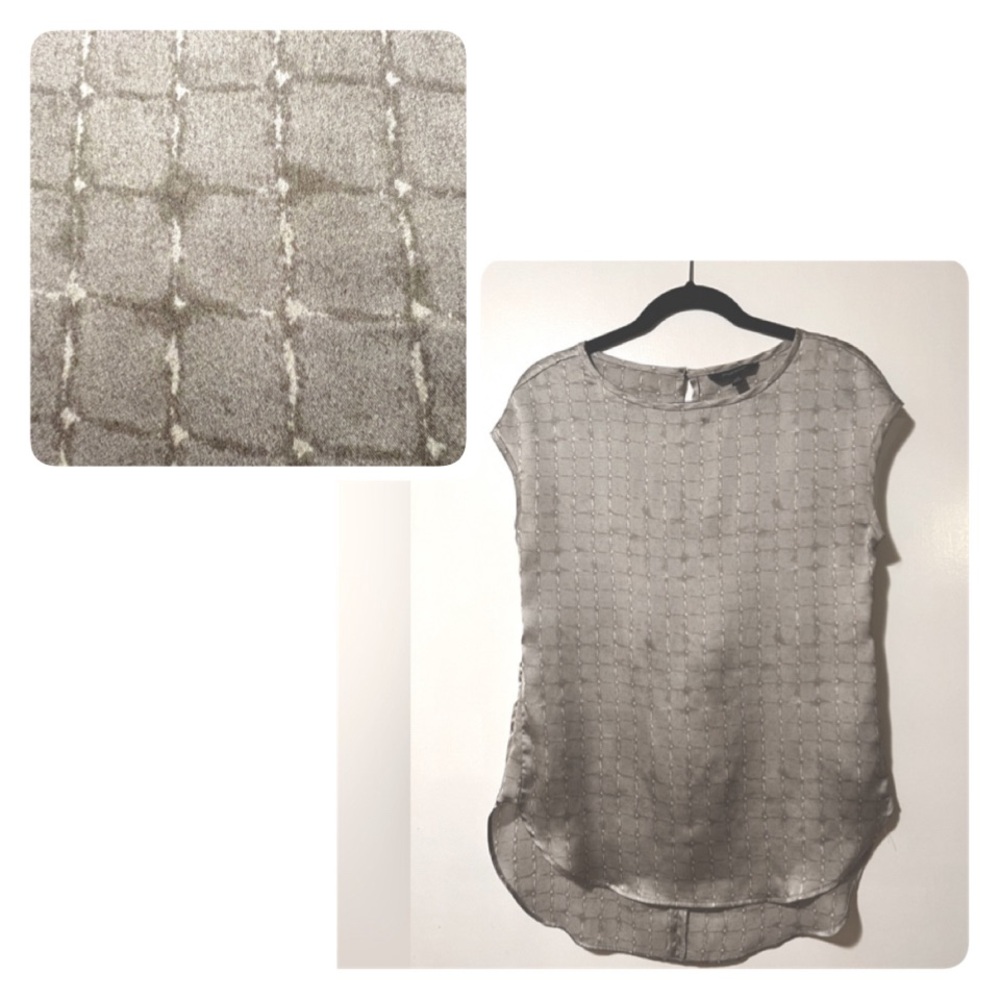 Banana Republic unique silver blouse, size XS